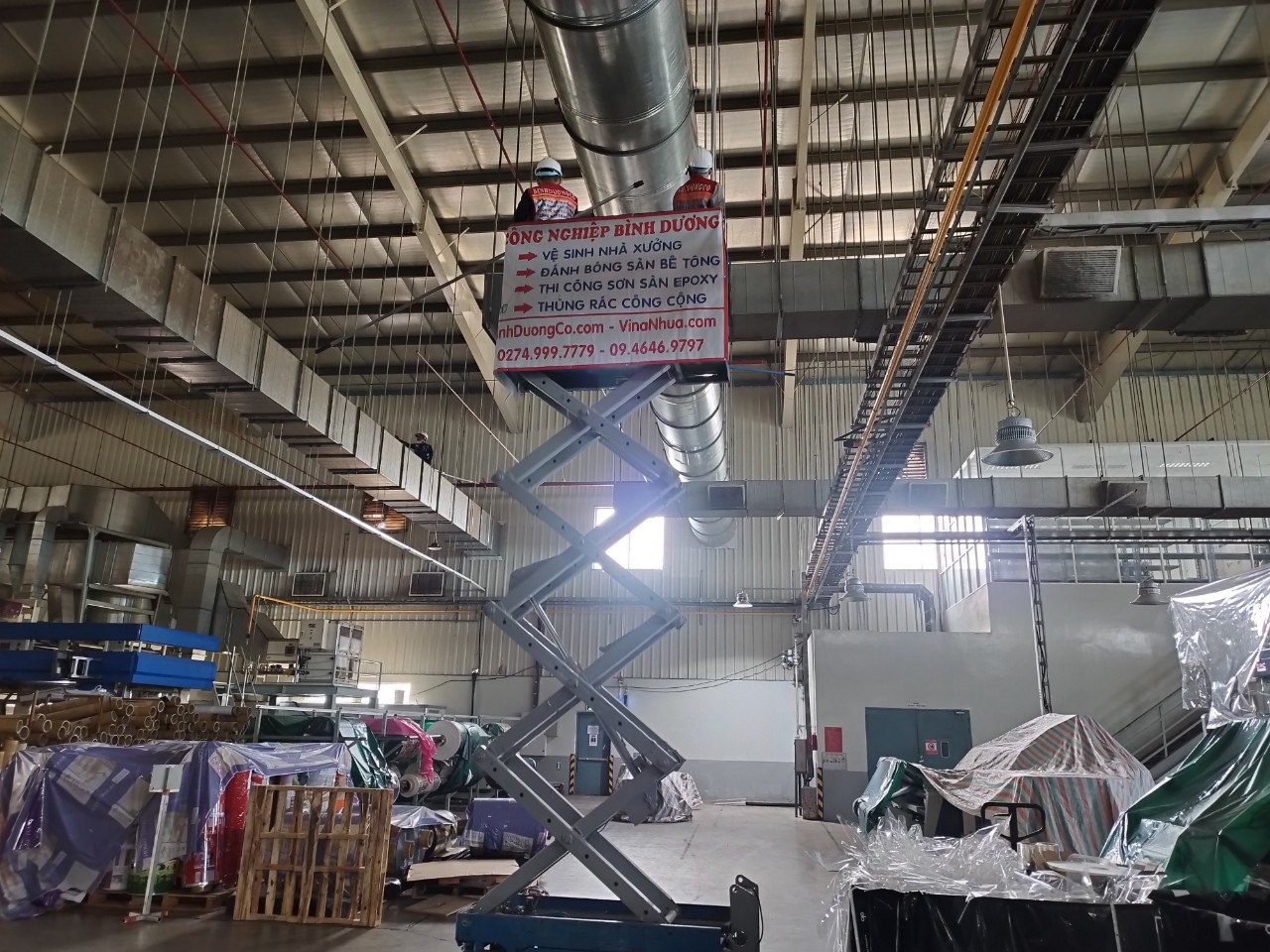 Dịch vụ quét mạng nhện nhà xưởng Bình Dương