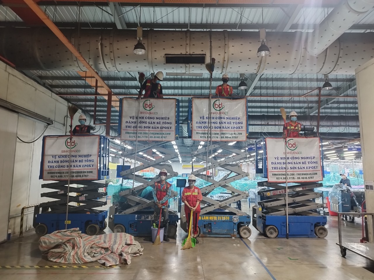 Vệ sinh nhà xưởng VSIP 1