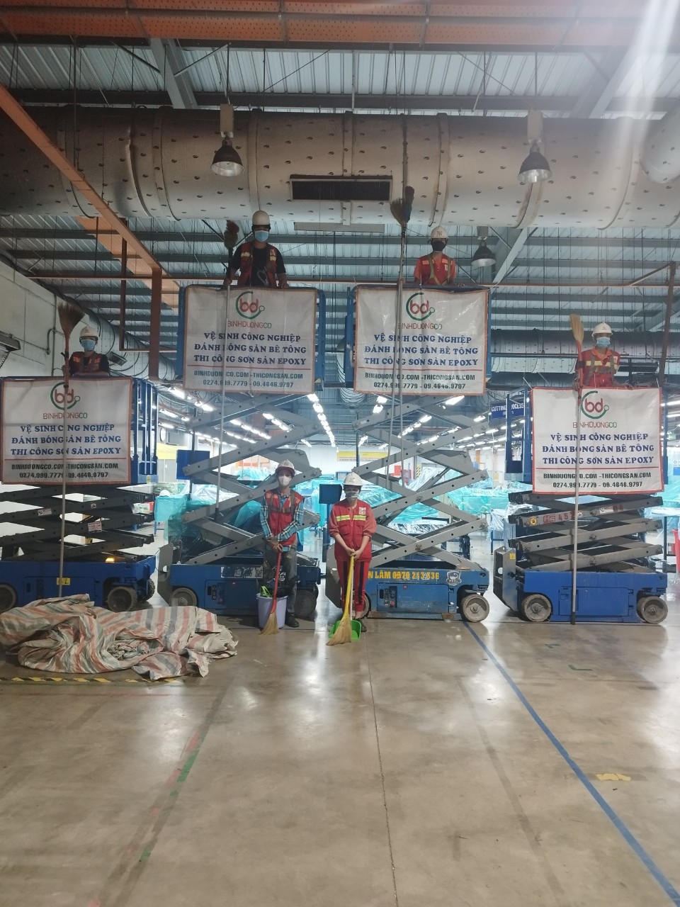 Vệ sinh nhà xưởng Bình Dương